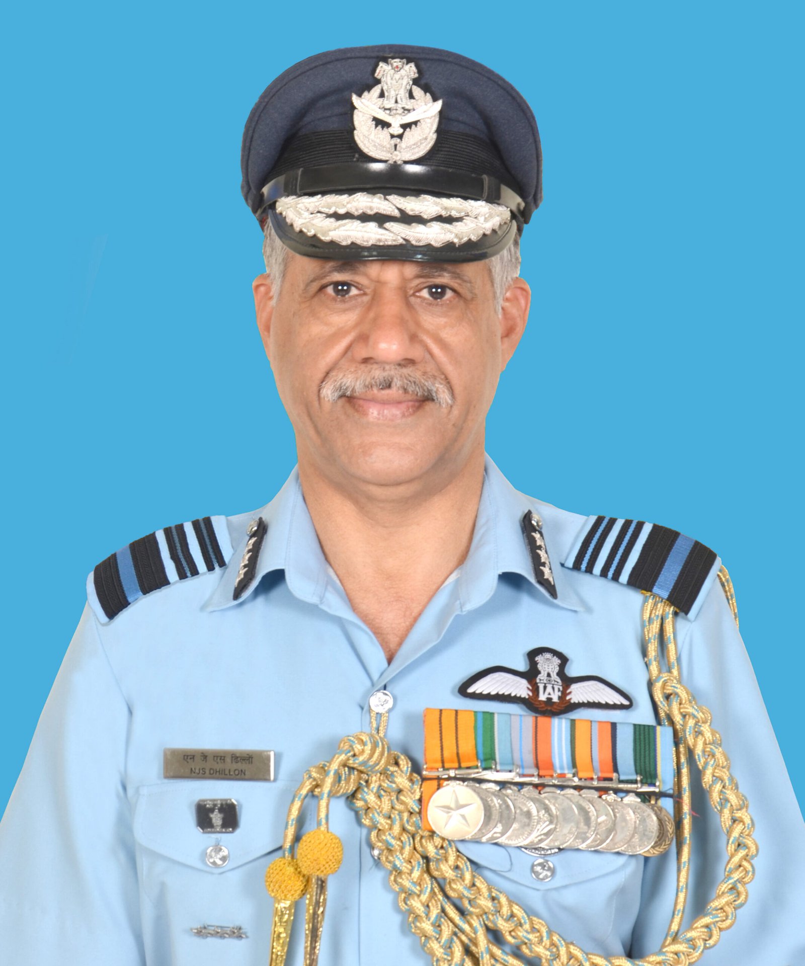 Air Marshal N.J.S. Dhillon takes over as the Senior Air Staff Officer, Western Air Command, in New Delhi on July 31, 2016.