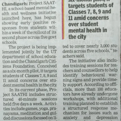 Project SAATHI gains traction in schools