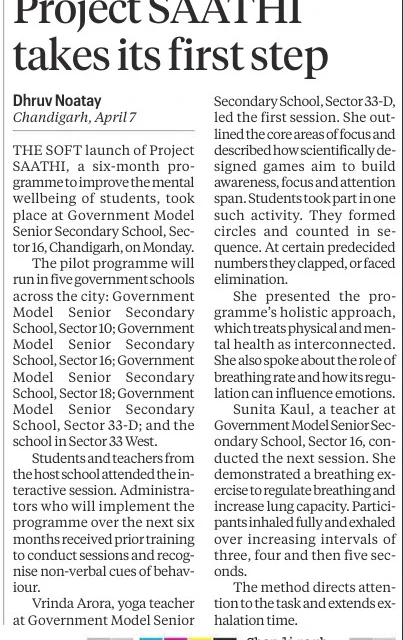 Project SAATHI takes its first step