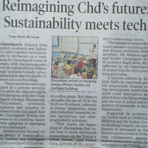 Reimagining Chd’s future: Sustainability meets tech