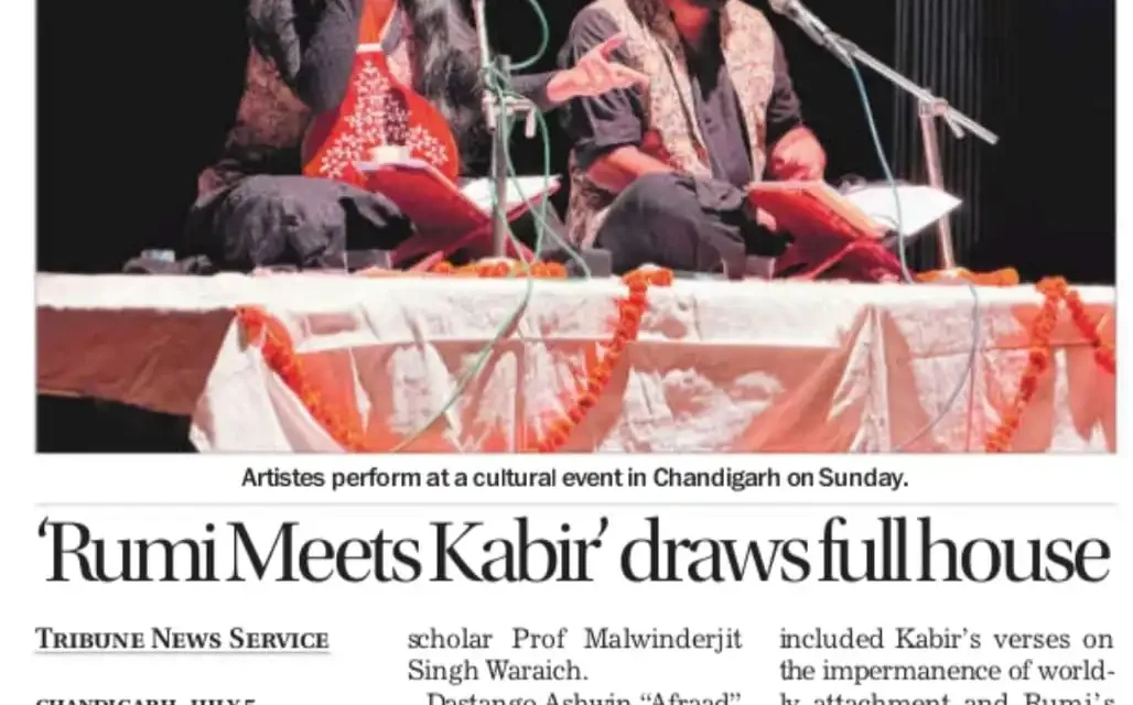 Rumi Meets Kabir’ draws full house