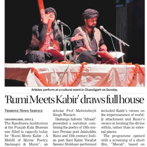 Rumi Meets Kabir’ draws full house