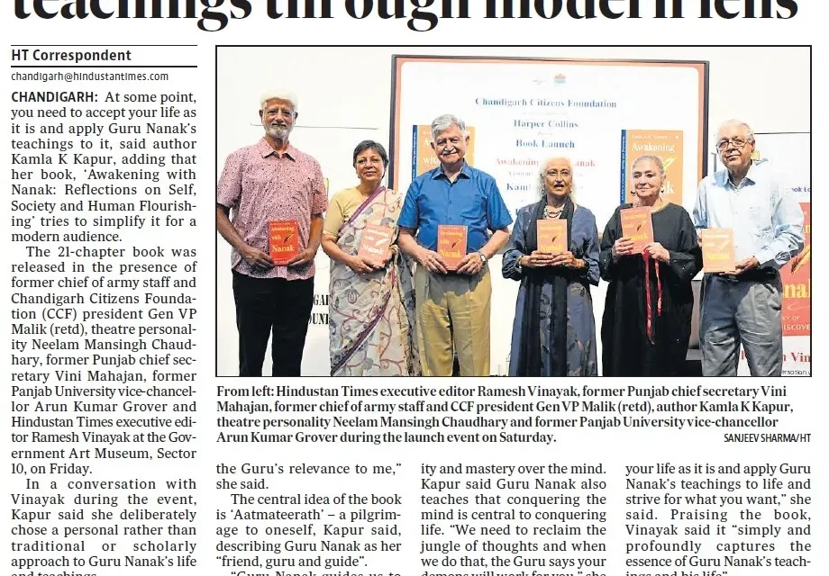 Book explores Guru Nanak’s teachings through modern lens