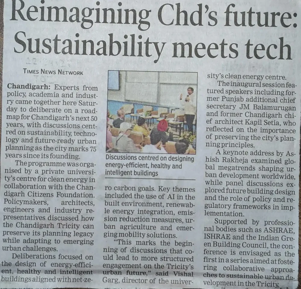 Experts chart roadmap for Chandigarh's next 50 years
