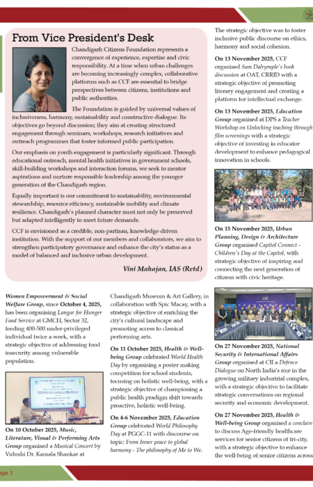 CCF Newsletter - January Edition 2026